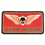 Патч "Punitive medicine" красный фон
